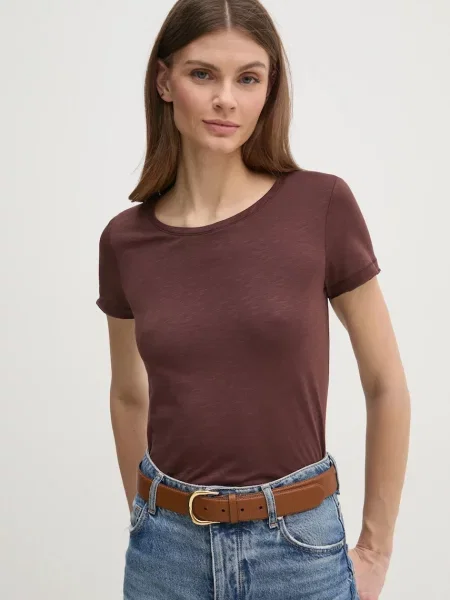Тениска Sisley кафяво