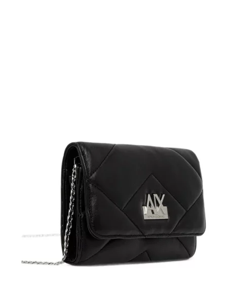 Geantă Armani Exchange cu autograf negru