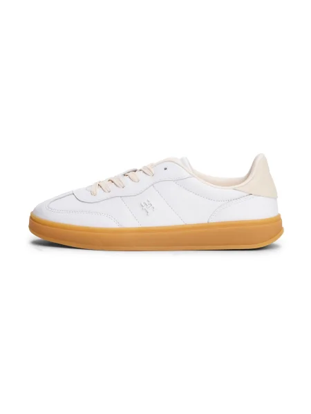 Sneakerși Tommy Hilfiger din piele alb