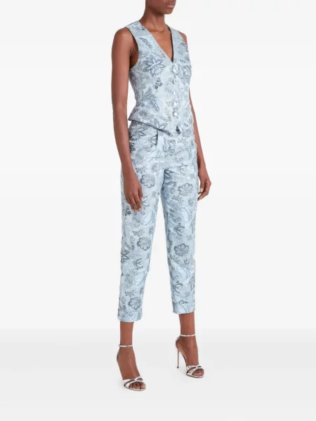 Vestă Temperley London cu model floral cu imagine albastru