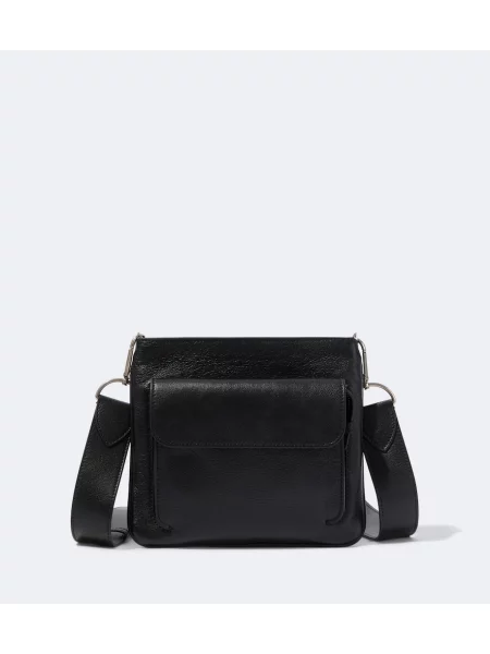 Geantă crossbody Metier din piele negru