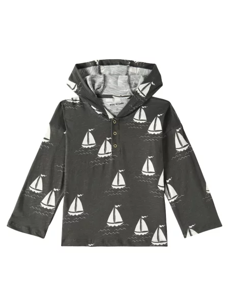 Hoodie Mini Rodini γκρι