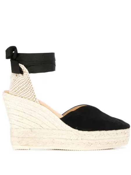 Espadrile Manebi cu pană negru