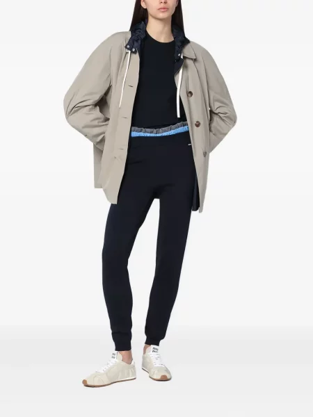 Pantaloni Miu Miu cu dungi albastru