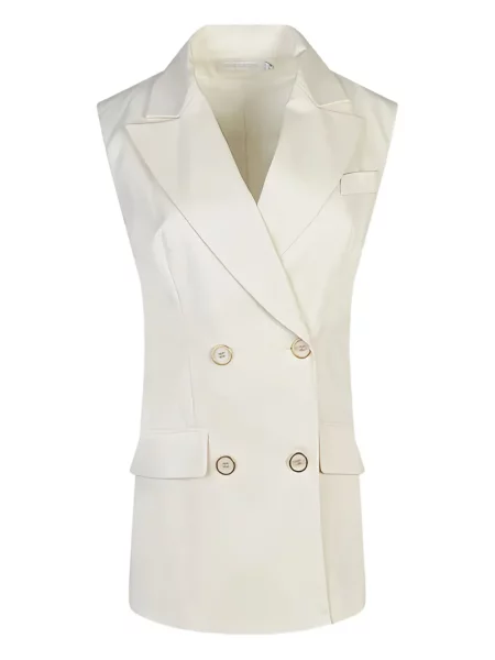 Kamizelka Anne Fontaine dwurzędowa biała