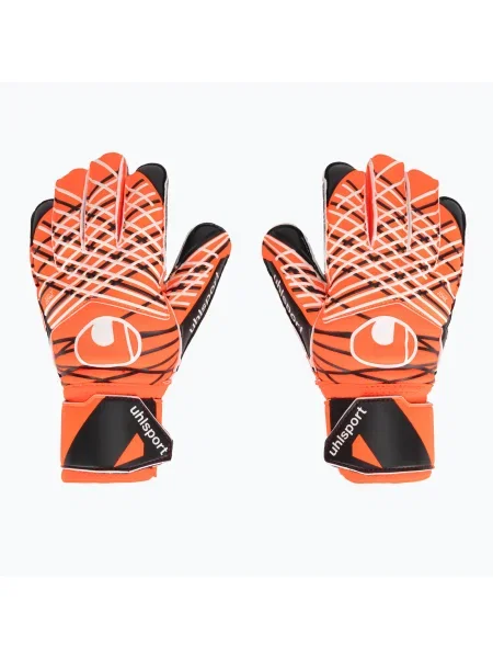 Uhlsport Soft Resist флуоро оранжево/бяло/черно вратарски ръкавици бяло