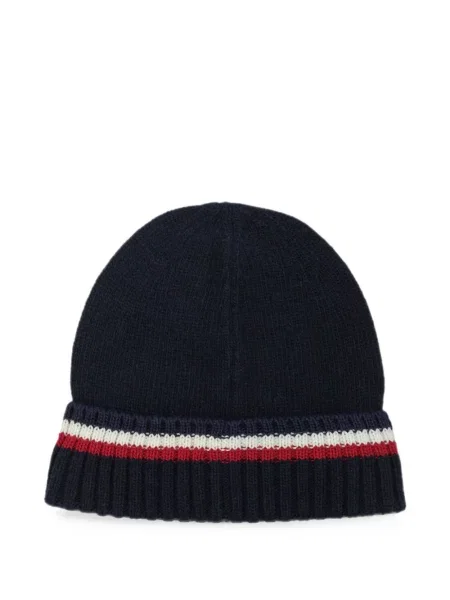 Czapka dziecięca Moncler Enfant niebieska