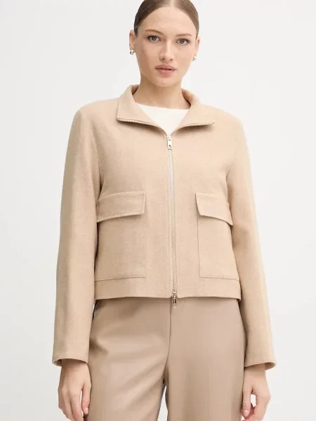 Marc Aurel jachetă de lână de tranziție bej