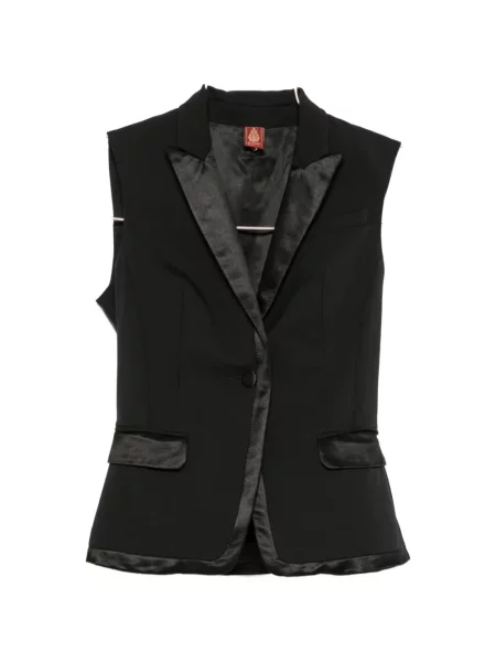 Vestă Dondup din satin negru