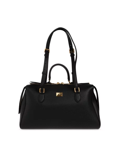 Torebka Dolce And Gabbana skórzana biznesowa czarna