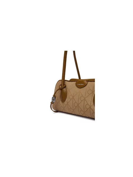 Calvin Klein Táska Emblem Trio Jacquard barna