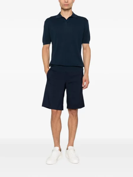 Tricou Corneliani tricotate albastru