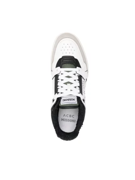 Sneakersy Missoni skórzane białe