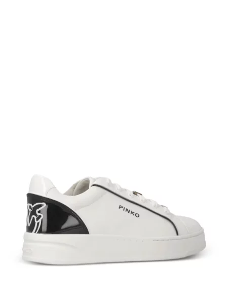 Sneakerși Pinko cu autograf alb