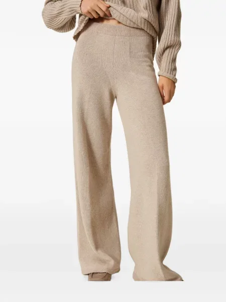 Pantaloni palazzo Twinset de lână
