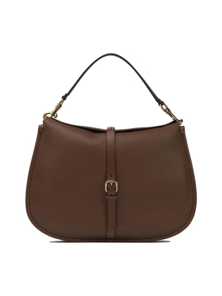 Maxi torebka Etro skórzana brązowa