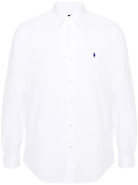 Košulja Polo Ralph Lauren s vezom bijela
