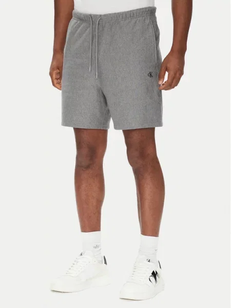 Calvin Klein Jeans Szorty sportowe Premium Terry szary