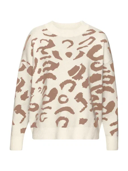 LASCANA Pulover maro alb