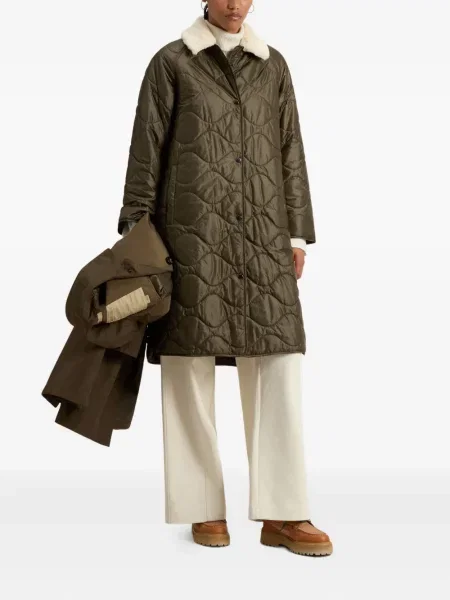 Palton de blană Woolrich verde