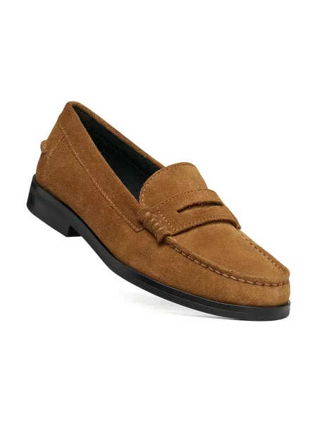 Geox loaferji semišasti D NOEMEN rjava