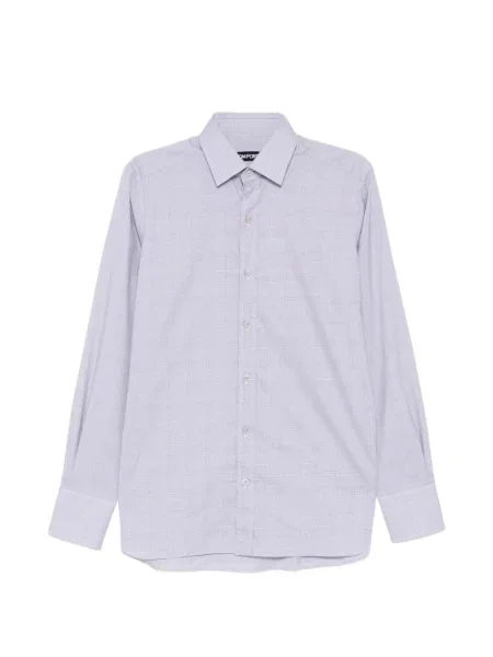 Cămașă Tom Ford în carouri gri