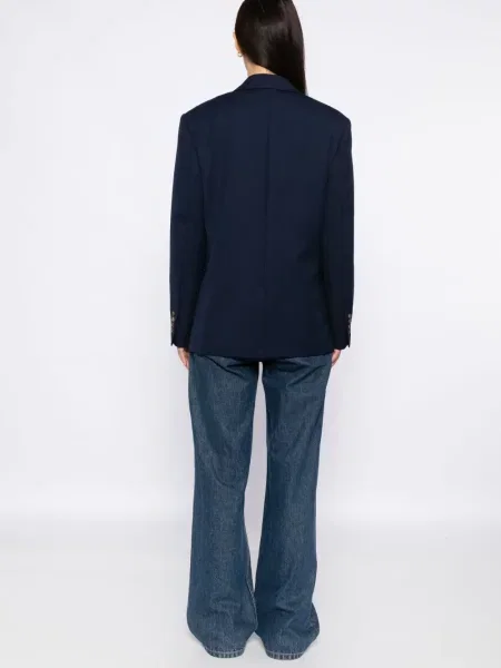 Блейзър Lacoste бродиран синьо