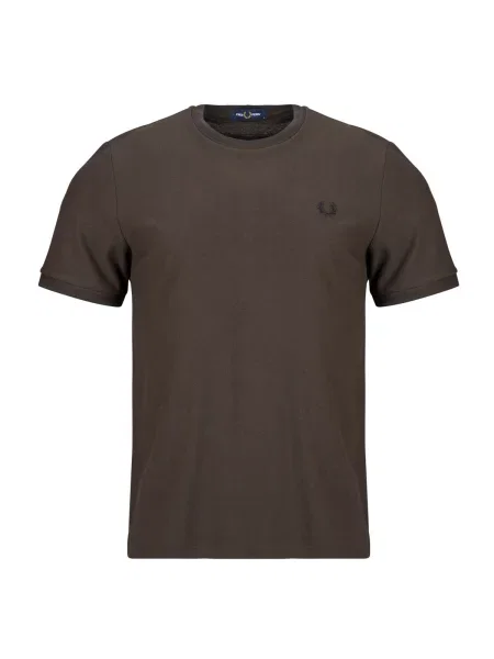 Krepp póló Fred Perry barna