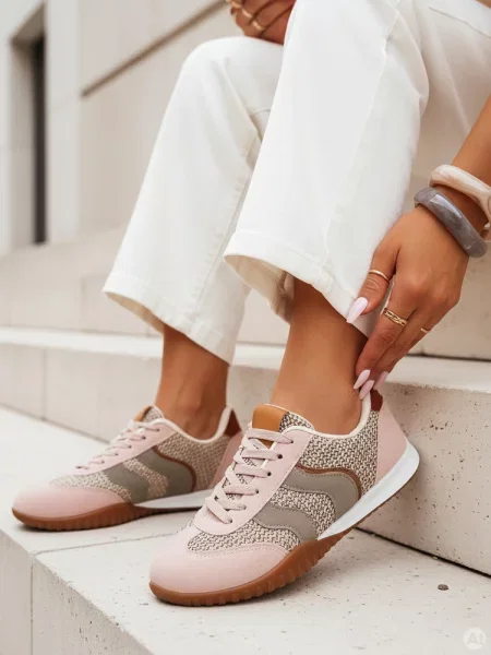 Sportowe sneakersy INFAMES Dstreet różowe