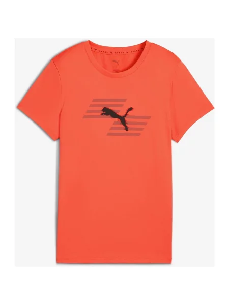 Koszulka Puma x HYROX Poly Graphic krótki rękaw intensywny XS pomarańczowy
