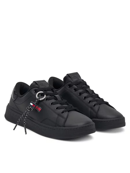 Sneakers Tommy Jeans Tjw Logo Sneaker negru