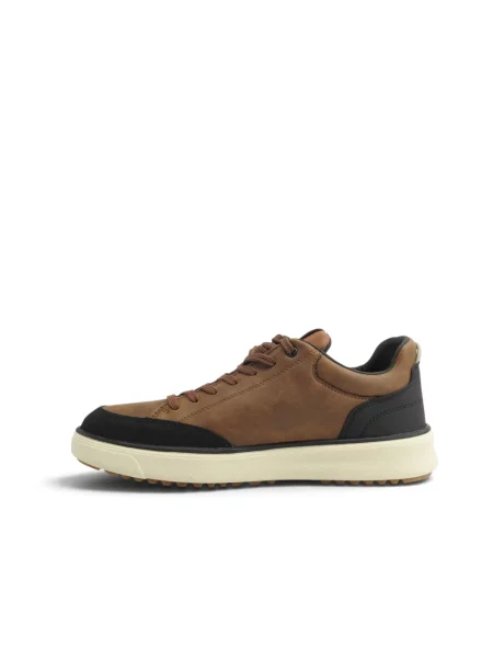Sneakersy Geox skórzane brązowe