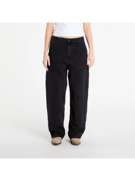 Pantaloni Carhartt WIP W Brandon Double Knee Pant Black Stone Washed L negru