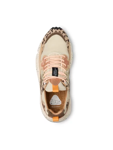 Sneakersy Flower Mountain zamszowe w kwiatki beżowe