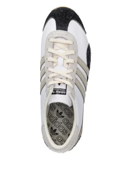 Sneakerși Adidas Predator cu broderie cu dungi din piele de căprioară albastru