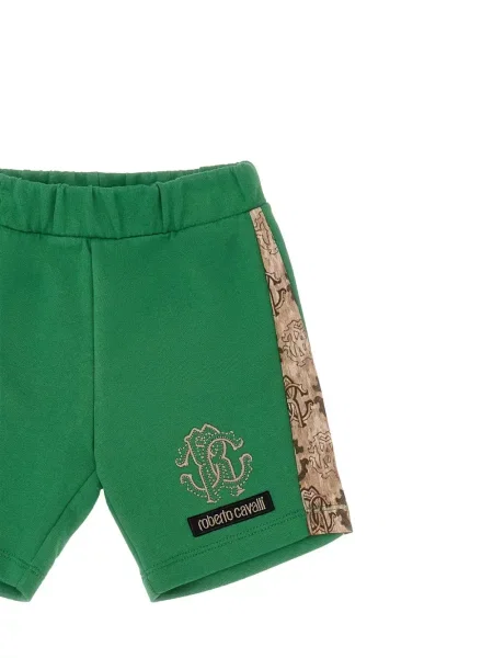 Dětské kraťasy Roberto Cavalli zelené