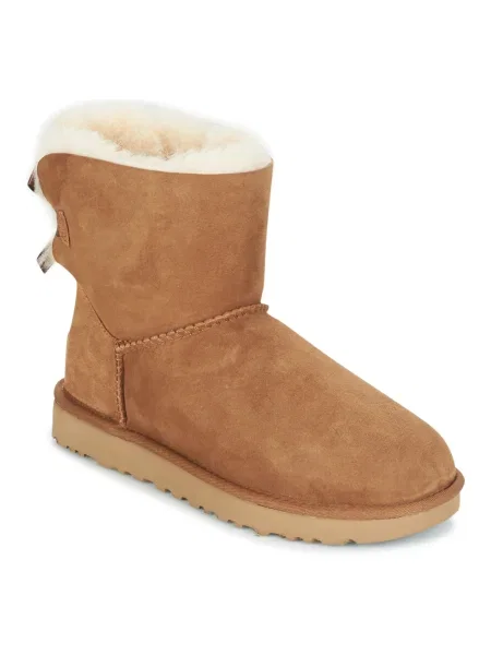 Tenisky Ugg s mašľou hnedá