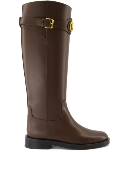 Botine Valentino Garavani cu cataramă maro