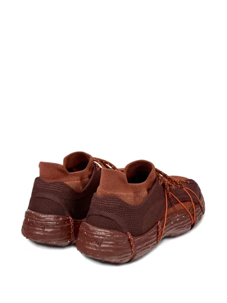Sneakerși Camper cu șireturi tricotate roșu