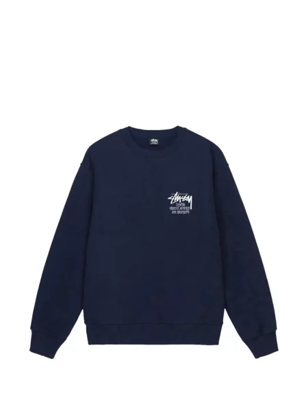 Hanorac Stüssy cu imagine streetstyle albastru
