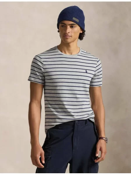 POLO RALPH LAUREN Tricou | Custom slim fit gri