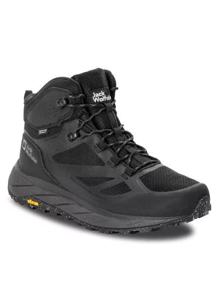 Трекінгові черевики Jack Wolfskin Terraventure Texapore Mid M Black чорні