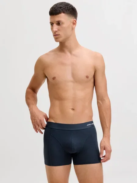 JACK & JONES Boxeri albastru închis / verde închis negru