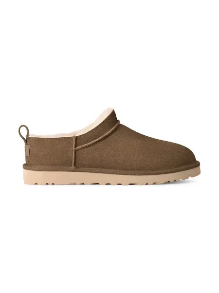 UGG papuci de casă pentru bărbați din piele întoarsă M Classic Micro bej