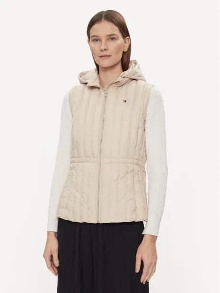 Tommy Hilfiger Vestă Feminine Lw Down Vest bej