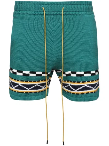 Pantaloni scurți Rhude tricotate verde
