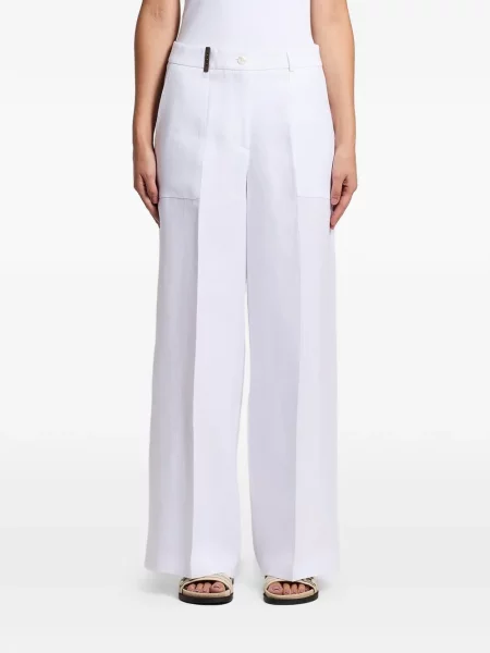 Pantaloni palazzo Peserico alb