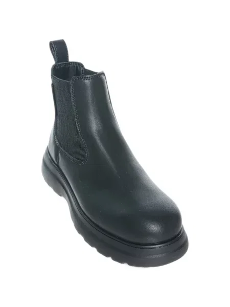 Buty do kostki Armani Exchange skórzane czarne