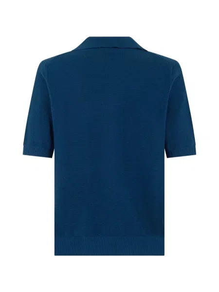 Gulerat tricou K-way tricotate albastru