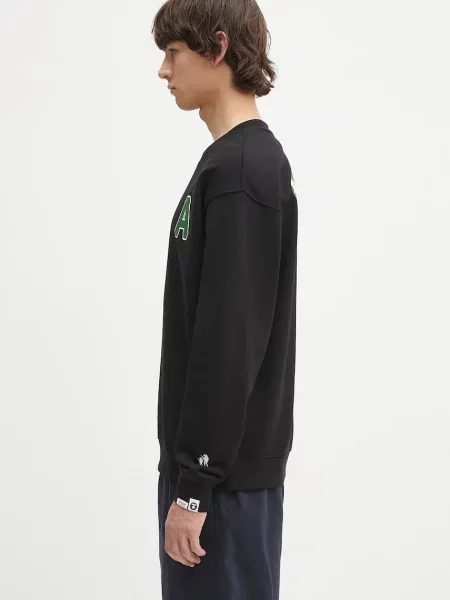 AAPE Μπλούζα Basic Crew Neck μαύρο
